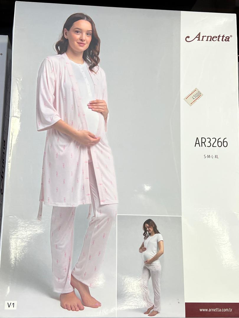 Pyjama femme enceinte 3 pièces — Arnetta
