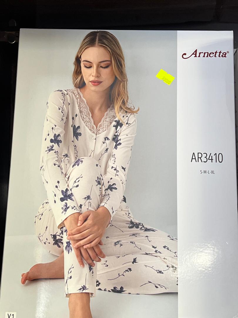 Pyjama femme manches longues + pantalon — Arnetta